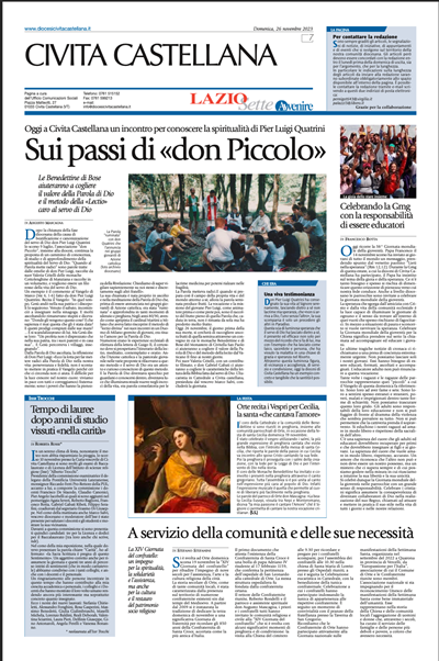 Avvenire - pagina diocesana del 26/11/2023